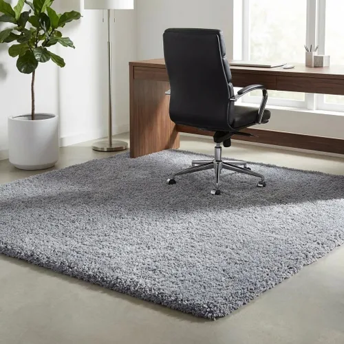 Vista 155 de Unique Loom Colección Davos Shag - Alfombra Lino