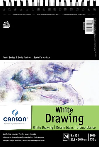 Vista 10 de Canson Artist Series Papel de Dibujo, Crema, Bloc Encuadernado con Espiral, 5.5 x 8.5 pulgadas, 60 hojas (90lb/147g) - Papel de artista para adultos
