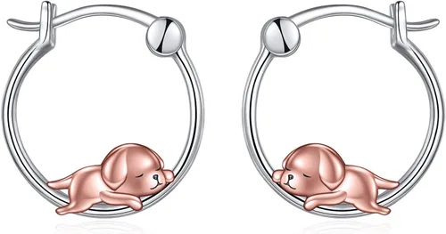 Vista 57 de VONALA Bonitos aretes de aro de plata de ley 925, regalos de cumpleaños para mujer