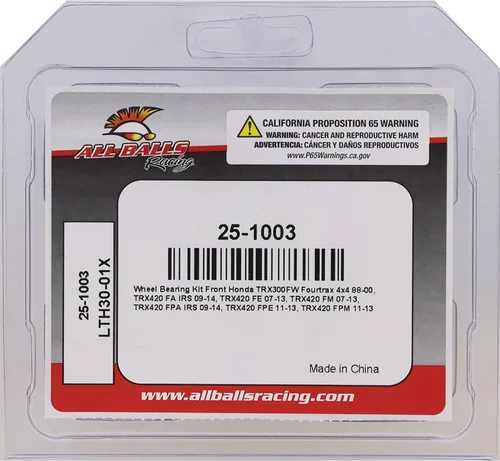 Vista 7 de All Balls Racing 25-1003 Kit de juntas de rodamiento de rueda compatible con/reemplazo para Honda