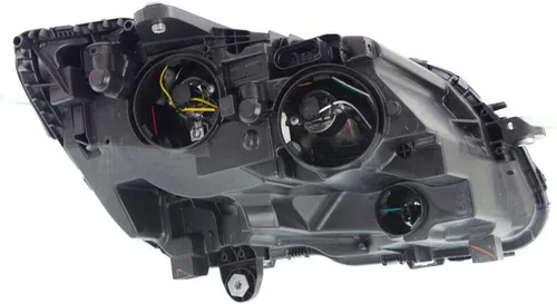 Vista 2 de KarParts360 Conjunto de faros delanteros para Mercedes-Benz C300 2015 16 17 2018 lado del conductor con bombillas carcasa negra sedán