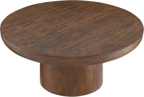 Vista 13 de Mesa auxiliar moderna de madera rústica de 2 niveles, mesas de noche compactas para sala de estar, mesita de noche rectangular minimalista