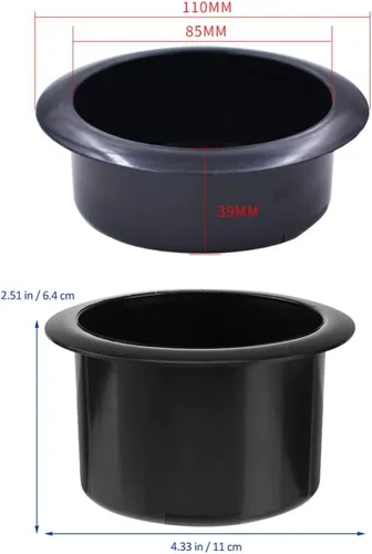 Vista 3 de DOITOOL 4 piezas de plástico para portavasos de repuesto para automóvil, para barco, camión, automóvil, sofá, reclinable, mesa de póquer