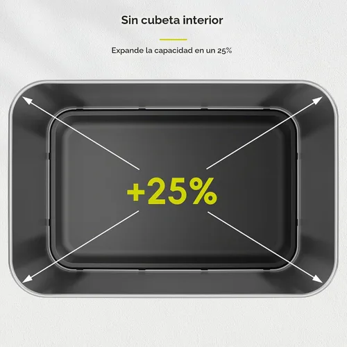 Vista 6 de EKO EcoNova Bote de basura automático con sensor de 13.2 galones/50L para cocina, bote de basura sin tocar de acero inoxidable con tapa de cierre
