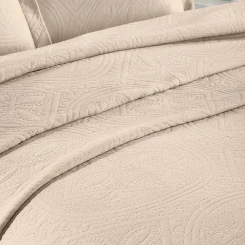 Vista 8 de Superior Juego de colcha de algodón de 2 piezas, diseño de círculos celtas, decoración de cama para el hogar, 1 funda de almohada, manta