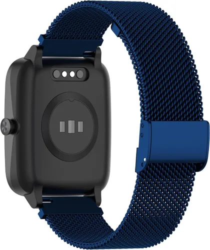 Vista 2 de FitTurn Correa delgada compatible con Cubitt CT2/CT2S SmartWatch, correa de reloj ajustable de malla de acero inoxidable, correa de repuesto