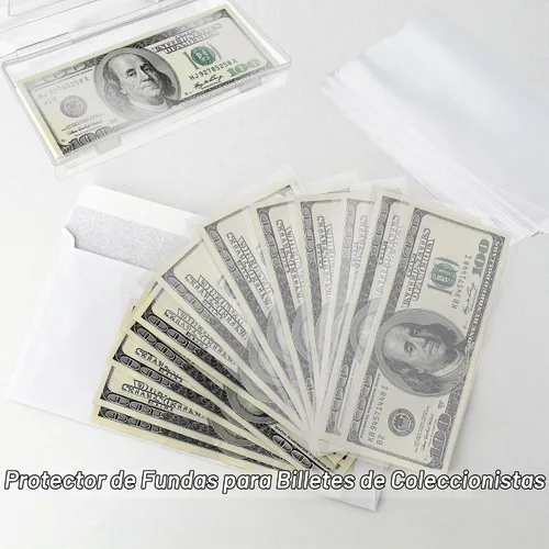 Vista 4 de Funda de papel transparente para billetes (300 unidades)
