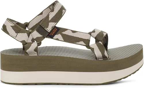 Vista 2 de Sandalia Teva de plataforma universal para mujer Balance Oliva Quemada