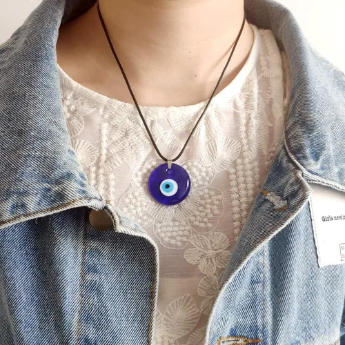 Vista 2 de choice of all Collar de mal de ojo para mujer, gargantilla dorada con protección contra el mal de ojo para niñas, collar de protección turca