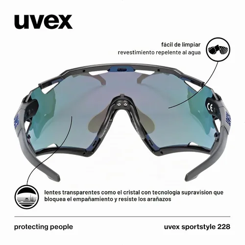 Vista 4 de Uvex Uvex Sportstyle 228 - Gafas deportivas unisex (paquete de 1)