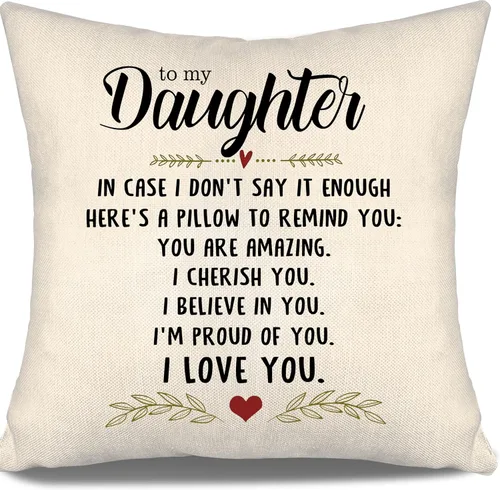 Vista 30 de En caso de que no lo diga lo suficiente aquí hay una almohada para recordarte que eres increíble, te aprecio, te quiero. Funda de almohada para tía