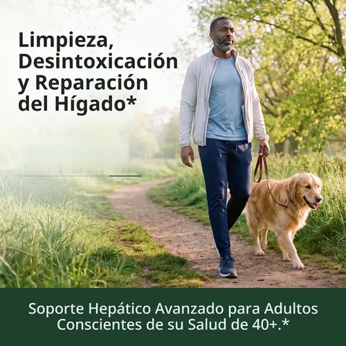 Vista 3 de Soporte hepático con extracto de alcachofa, enzimas, silimarina 50% cardo mariano, raíz de diente de león, lipasa y proteasa, antioxidantes