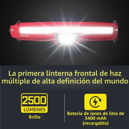 Vista 6 de LITEBAND - Paquete de faros LED multihaz, 2500 lúmenes, 210° de ancho + haz