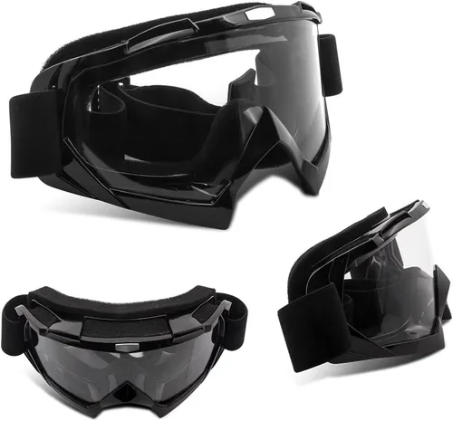 Vista 5 de Gafas de Motocicleta Motocross Dirt Bike Resistentes al Viento ATV A Prueba de Polvo Gafas de Carreras Resistentes a los Arañazos Gafas de Seguridad