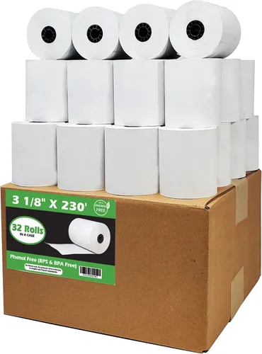 Vista 14 de (10 Rolls) 3 1/8 x 230 thermal paper square POS cash register thermal receipt paper rolls bpa free BuyRegisterRolls
