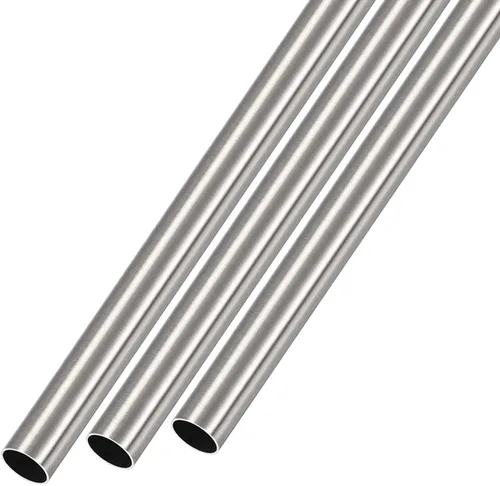 Vista 18 de METALLIXITY Tubo de acero inoxidable 304 (0.079 in de diámetro x 0.006 in de pared T x 9.843 in de largo), 3 piezas, tubo recto - para muebles