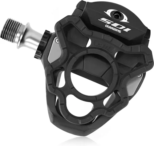 Vista 3 de THINVIK Adaptador de pedal sin clip, pedal de plataforma universal para sistema Shimano SPD-SL (solo bicicleta de carretera)