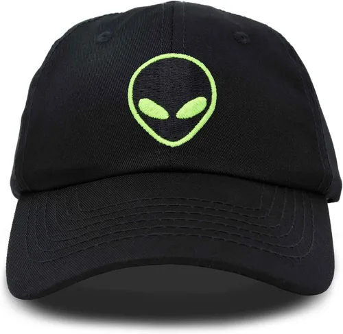 Vista 22 de DALIX Gorra de béisbol Alien Head para hombre y mujer Beige