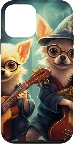 Vista 16 de iPhone 16 Chihuahua Mago Guitarristas, Chihuahua Dog, Estuche Guitarrista Mágico