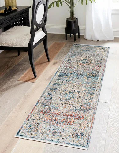 Vista 15 de Unique Loom Newport Collection - Alfombra de área con olmos (2' x 3' 11" gris/marfil)