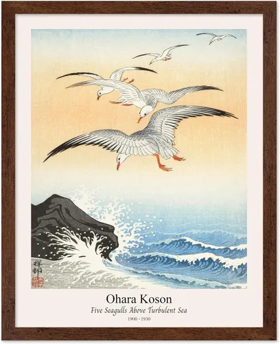 Vista 14 de Poster Master Vintage Ohara Koson Poster - Retro Blooming Lotus Flowers Print - Japanese Art - Flower Illustration - Aesthetic Design - Floral