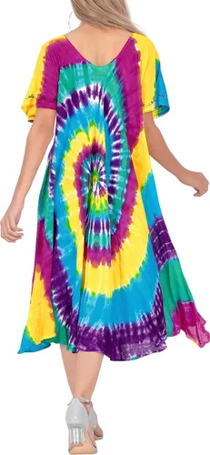 Vista 3 de LA LEELA Women's Relaxed Pullover House Wear Dresses