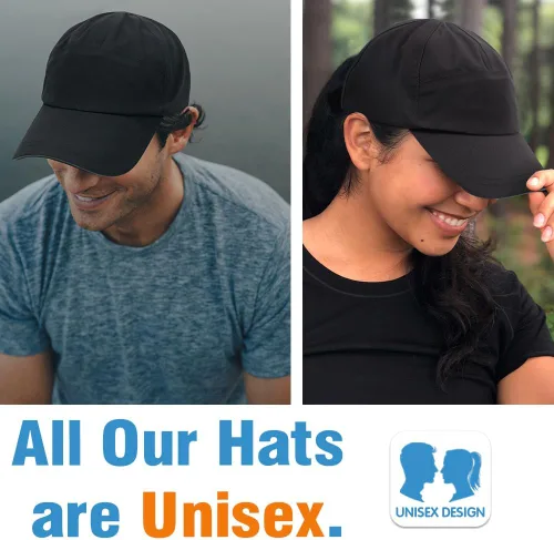 Vista 40 de Gorra de béisbol impermeable para hombre, sombrero de lluvia plegable para correr al aire libre, sombrero de pesca solar