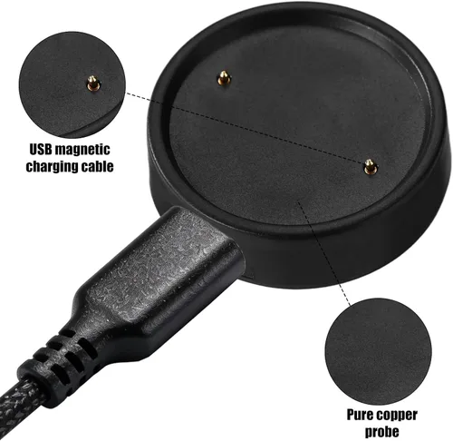 Vista 4 de Base de carga magnética tipo C de 2 piezas para Amazfit Bip6
