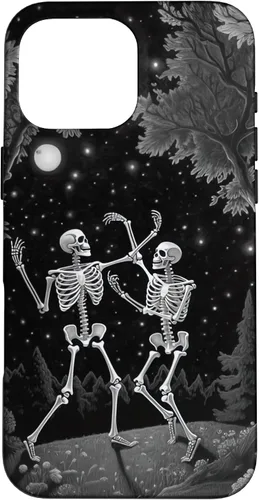 Vista 18 de iPhone 12 mini Estética Ocultista Grunge Gótico Esqueleto Bailando Halloween Case