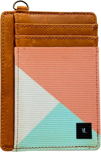 Vista 14 de Cartera delgada con bloqueo RFID para tarjetas de crédito, bolsillo bohemia1