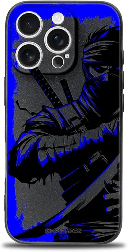 Vista 85 de SIMPLYMDRN Funda delgada para iPhone 12 Pro Max, diseño de guerrero, funda genial para hombres, funda de soldado de combate, delgada y flexible
