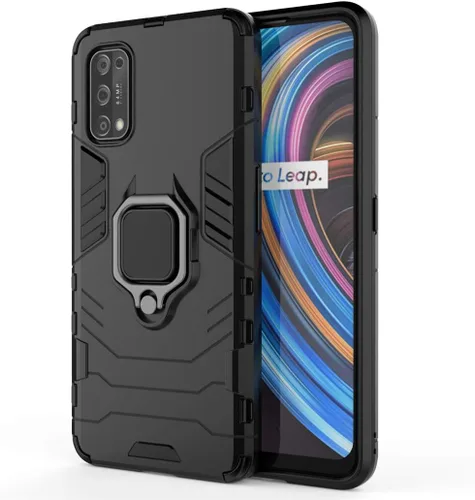Vista 5 de LuluMain - Funda compatible con Oppo Realme X7, Realme V15 5G, soporte de anillo de metal a prueba de golpes