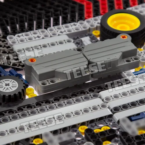 Vista 2 de TEESE 415pcs Beam-Frame-Exles-Pins-Wheel Rebound-Motor, Compatible con Technic-Parts, para STEM-MOC-EV3-Project-Track-Car-Bulk- Bloques