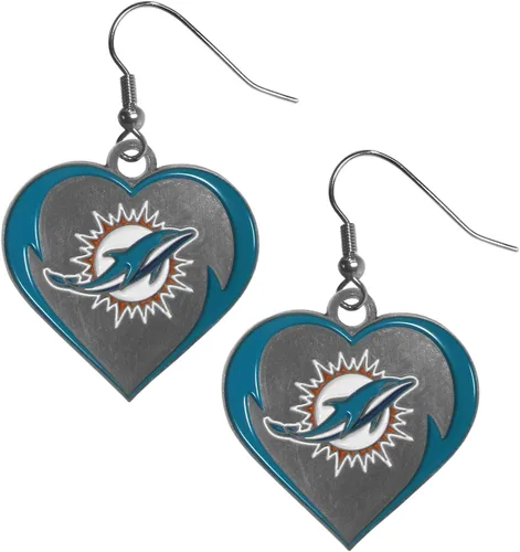 Vista 12 de Siskiyou NFL unisex-adult Heart Dangle Earrings