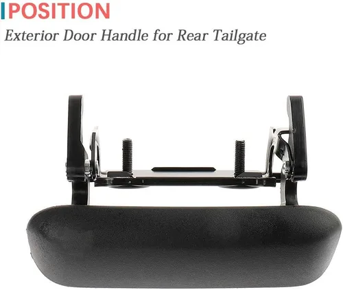 Vista 2 de IRONTEK Manija de puerta trasera para Ford Ranger 1998-2011, manija de puerta trasera sin resorte #1L5Z9943400AAA