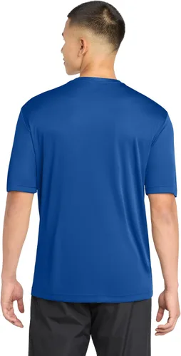 Vista 3 de Sport-Tek camiseta de competición para hombre con contraste de color.