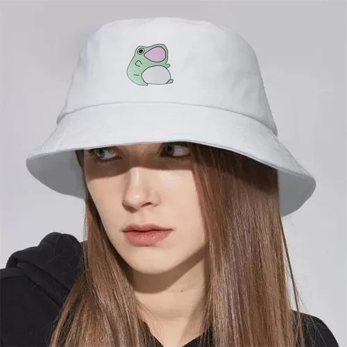 Vista 2 de Sombreros de rana para mujer, sombrero de verano, lindo para el sol, playa, pescador, sombrero de sol para adultos, unisex, ligero para exteriores