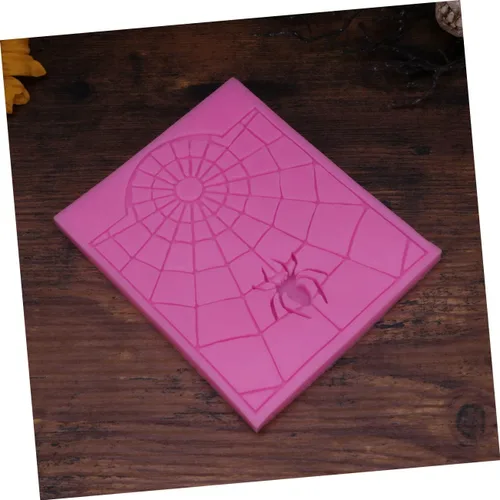 Vista 3 de Amosfun Moldes de resina para decoración de Halloween, plantillas de animales, molde de tela de araña, molde de tela de araña, pastel de azúcar