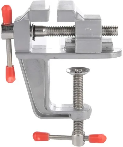 Vista 9 de Mini tornillo de banco de mesa, Mini abrazadera de mesa de joyero, Mini abrazadera de mesa Vice de banco pequeño, Soporte de banco de trabajo