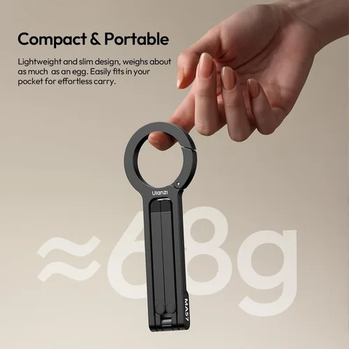 Vista 6 de ULANZI Trípode de teléfono para Magsafe, soporte de teléfono celular N52, gancho plegable con imán fuerte para iPhone 17, 16, 15 Pro Max, mini