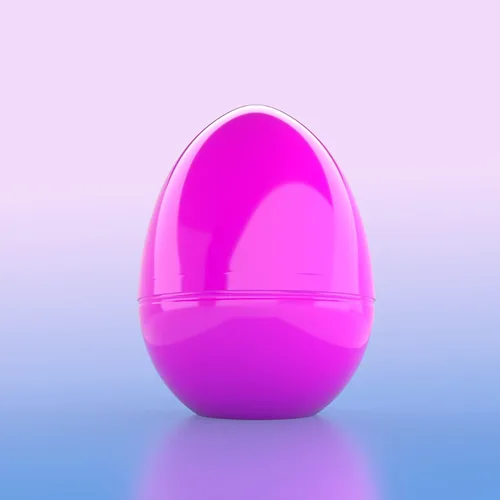 Vista 7 de The Dreidel Company Huevos de Pascua archivables jumbo de 6 pulgadas, paquete de 6 huevos de Pascua de plástico brillante coloridos, se mantienen