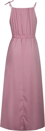 Vista 7 de Vestido de tul para mujer, liso, sin mangas, con tirantes halter, elegante, manga abombada, fiesta, festivo, plisado, hasta la rodilla