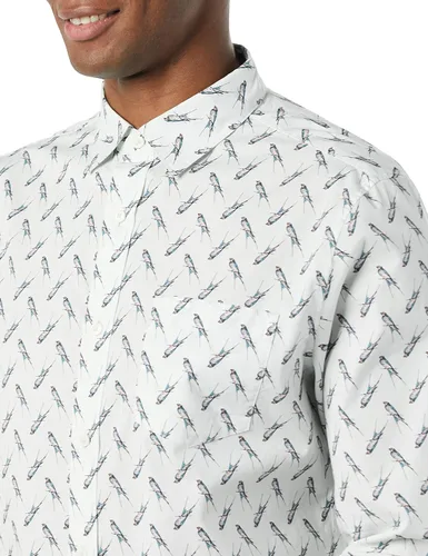 Vista 5 de Tienda Essentials Camisa de popelina elástica de manga larga para hombre