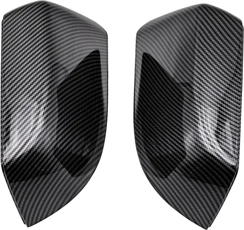 Vista 6 de Tapa de Espejo Lateral del Conductor con Patrón de Fibra de Carbono Compatible con Chevrolet Suburban Tahoe GMC Yukon/Yukon XL 2015-2020