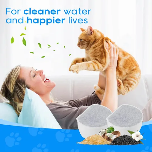 Vista 6 de Filtros de carbono de repuesto para Drinkwell, filtro de fuente de agua para gatos, filtros de fuente de mascotas para perros compatibles