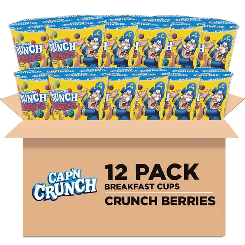 Vista 7 de Cap'n Crunch Cereales, paquete variado de 3 sabores, cajas de tamaño grande, (paquete de 4)