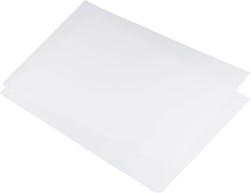 Vista 12 de PATIKIL Carpetas tipo L, paquete de 24 unidades, tamaño A4, bolsillos de plástico para proyectos, papel transparente, funda para documentos