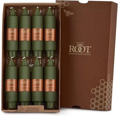 Vista 21 de Root Unscented Smooth Collenette Candles, Willow, 5", 8-Count Sauce
