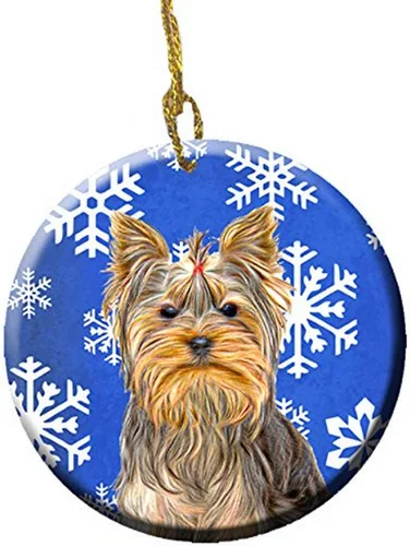 Vista 320 de Caroline's Treasures Cavalier Spaniel - Adorno de cerámica para colgar en el árbol de Navidad, para el hogar, Navidad, fiestas, regalo, 3 pulgadas