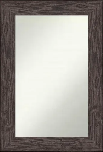 Vista 146 de Amanti Art Espejo personalizado, espejo de baño negro puente, espejo de pared o espejo de tocador de baño sobre el fregadero (26 x 26 pulgadas)